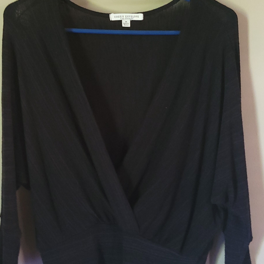 Green Envelope Black Top